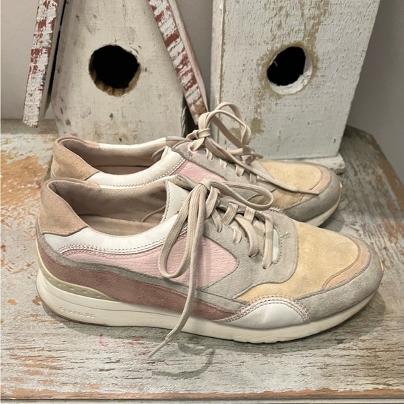 Cole Haan Shoes - Cole Haan Womens 8 B Casual Sneakers - Pink, Beige, and White